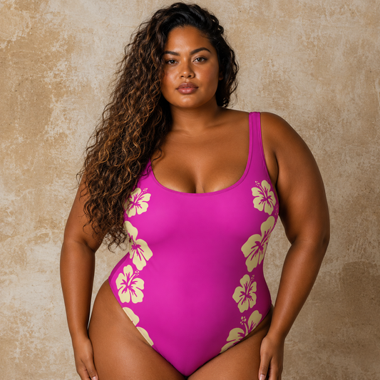 One piece Moorea - Fuchsia