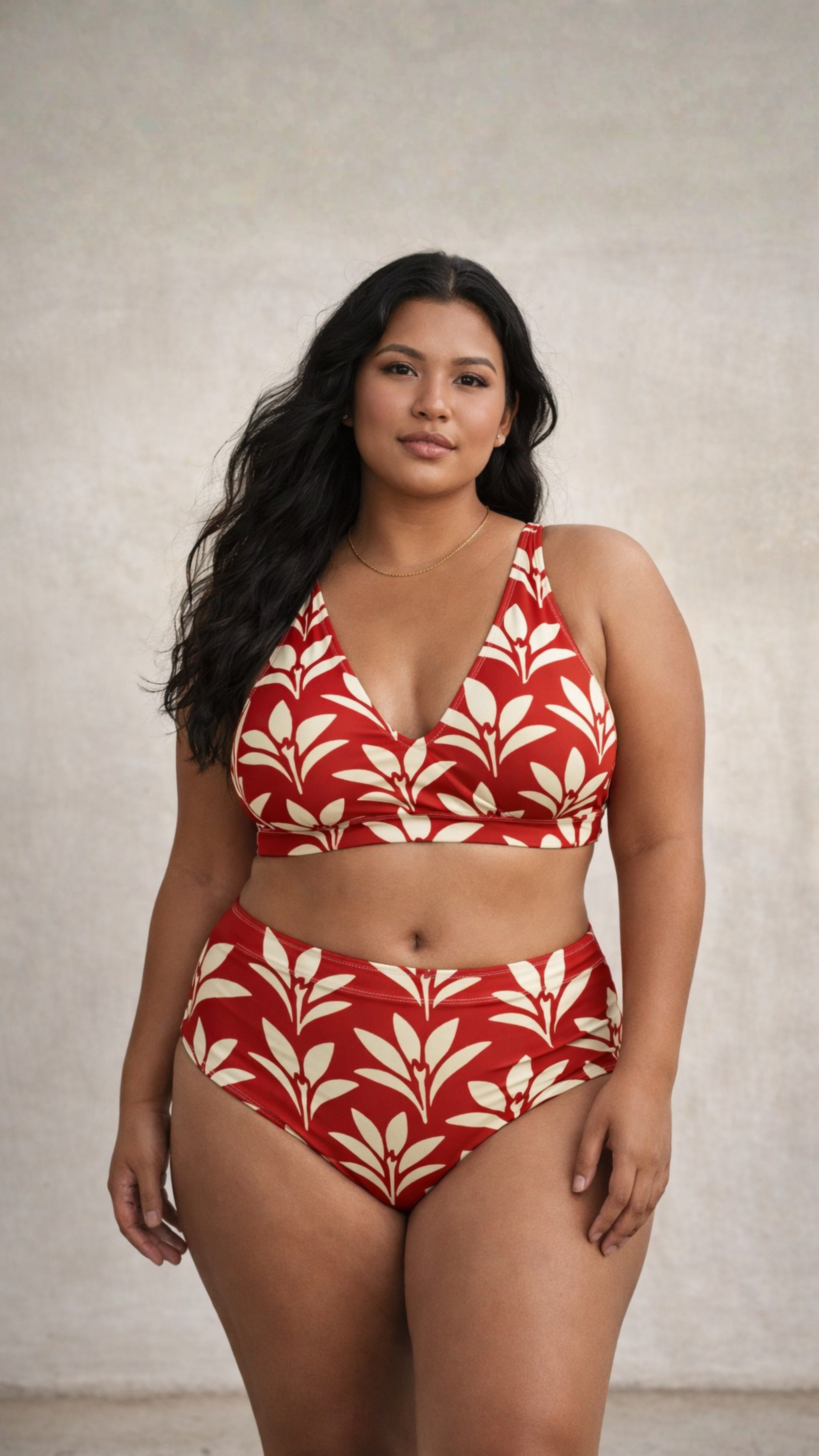 Bikini taille haute Red Apetahi