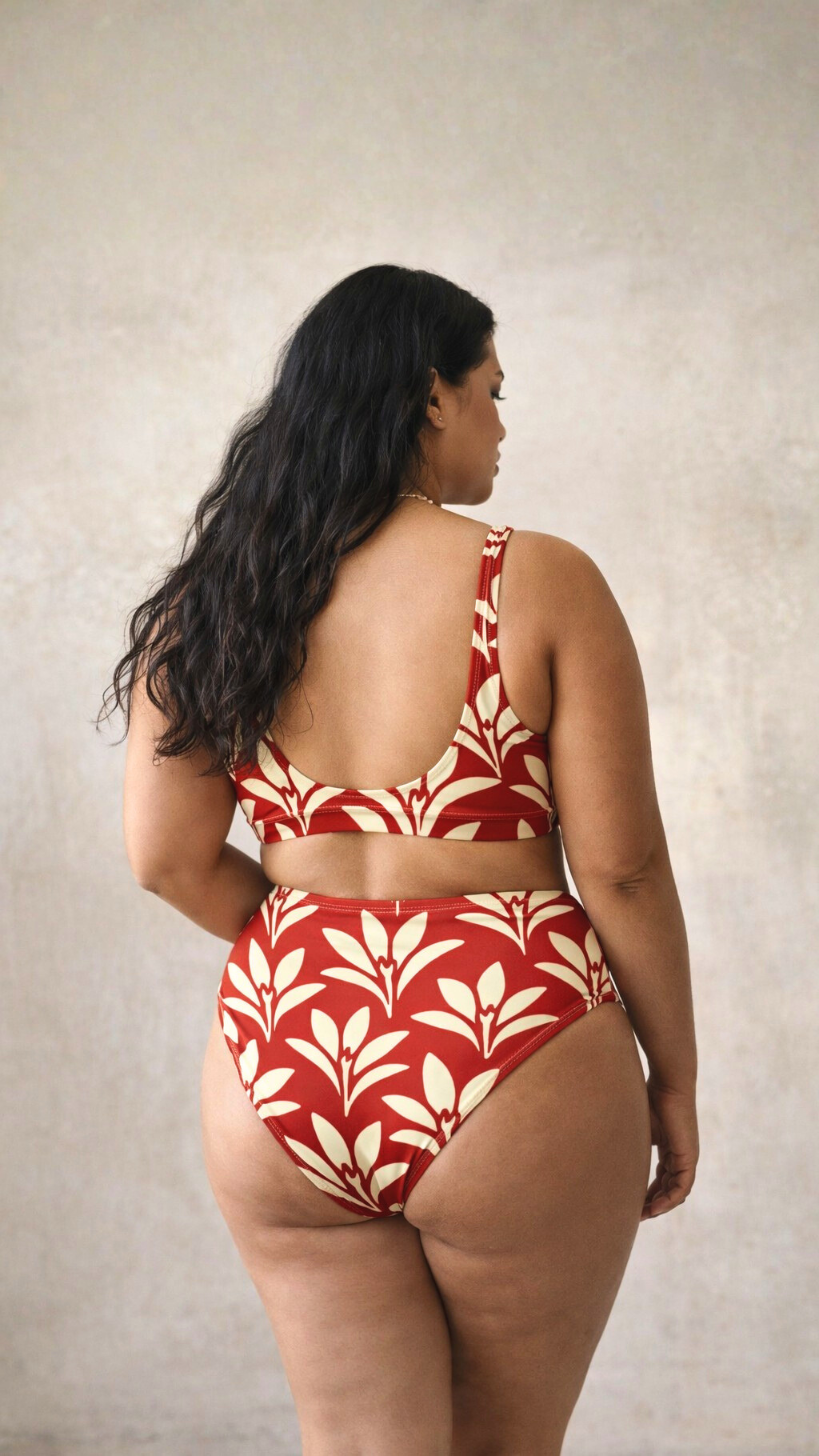 Bikini taille haute Red Apetahi