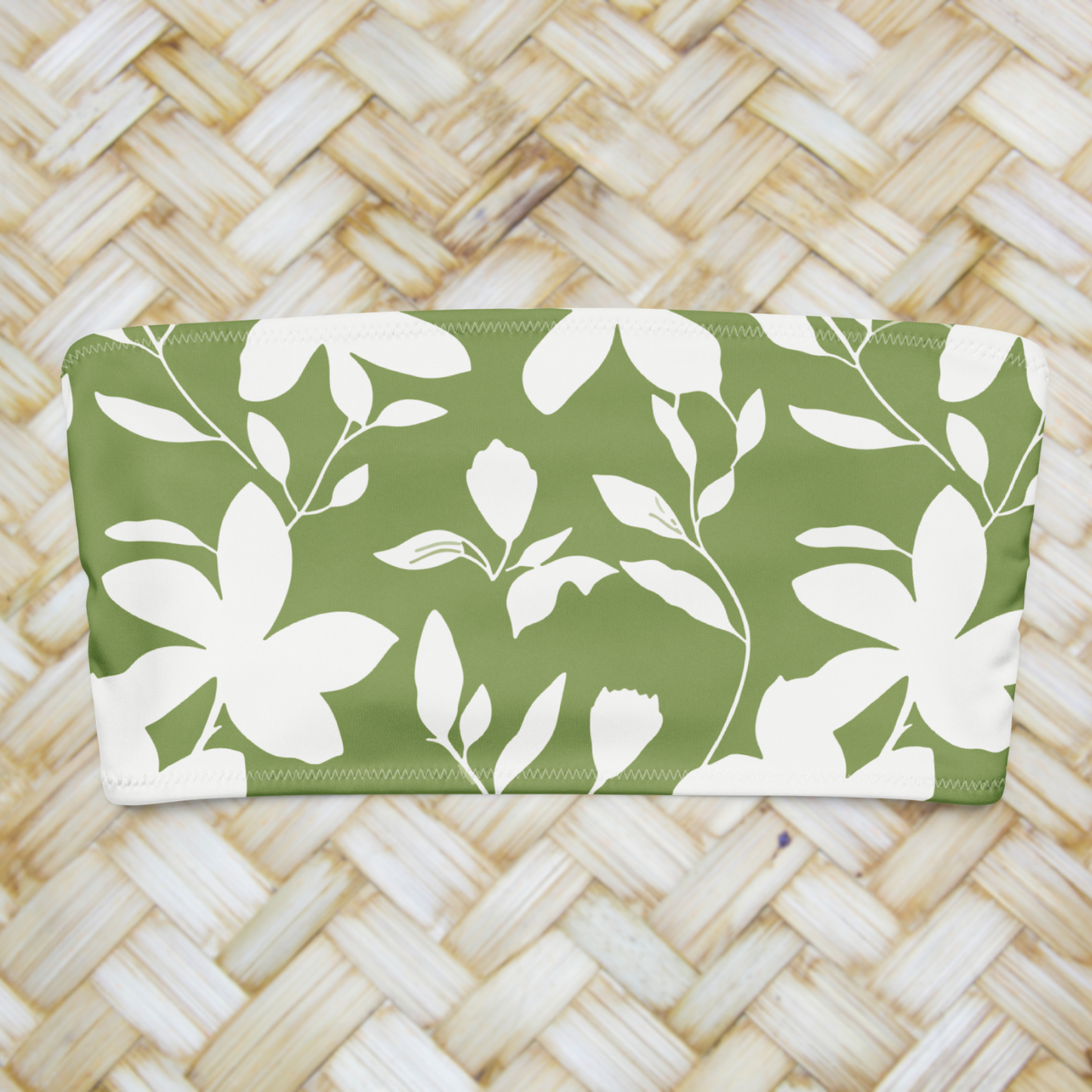 Strapless top Tetiaroa - Green tea