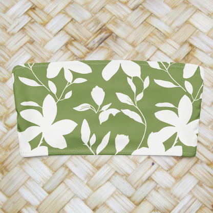 Strapless top Tetiaroa - Green tea