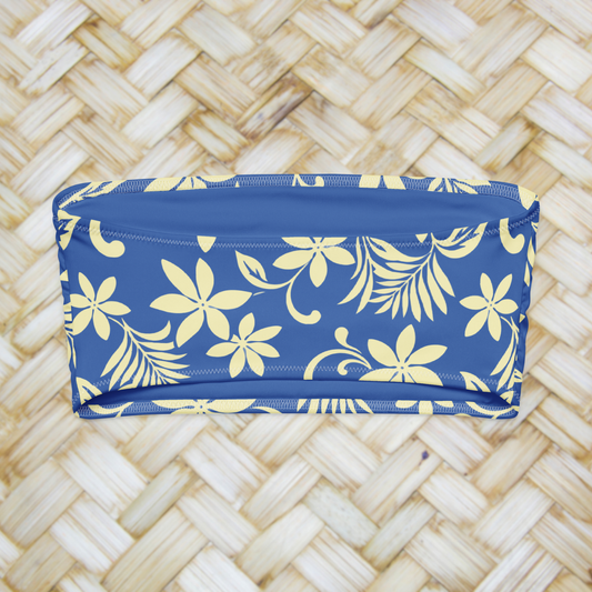 Strapless top Raivavae - Blue