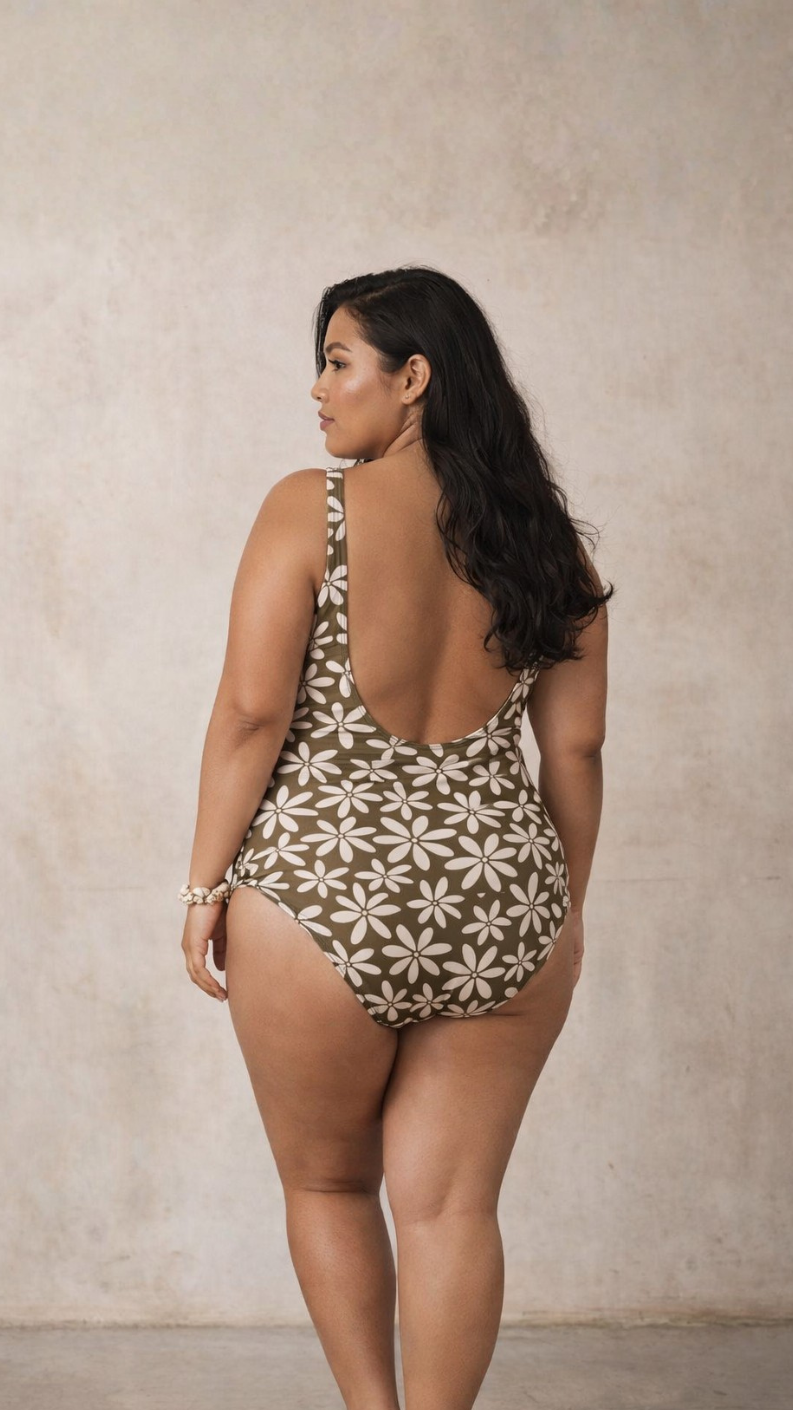 One piece Brown Tiare