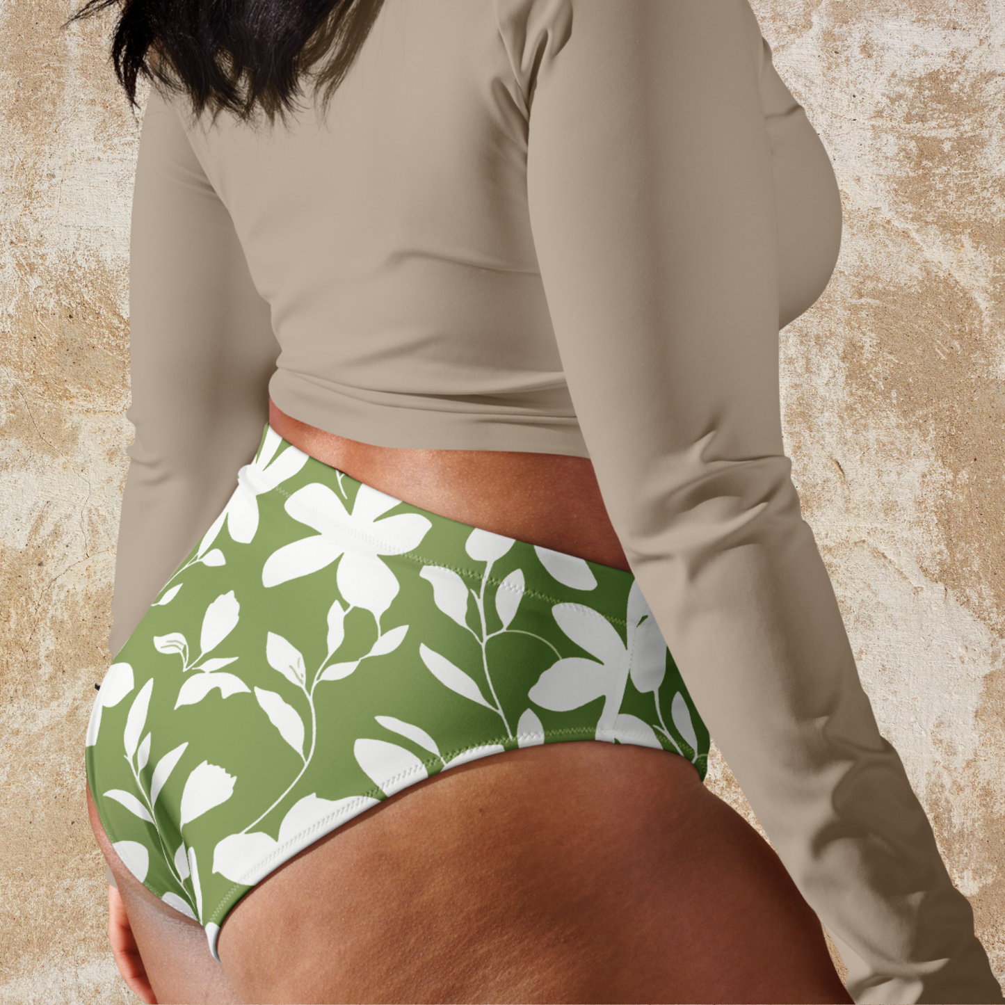High waist Tetiaroa - green tea