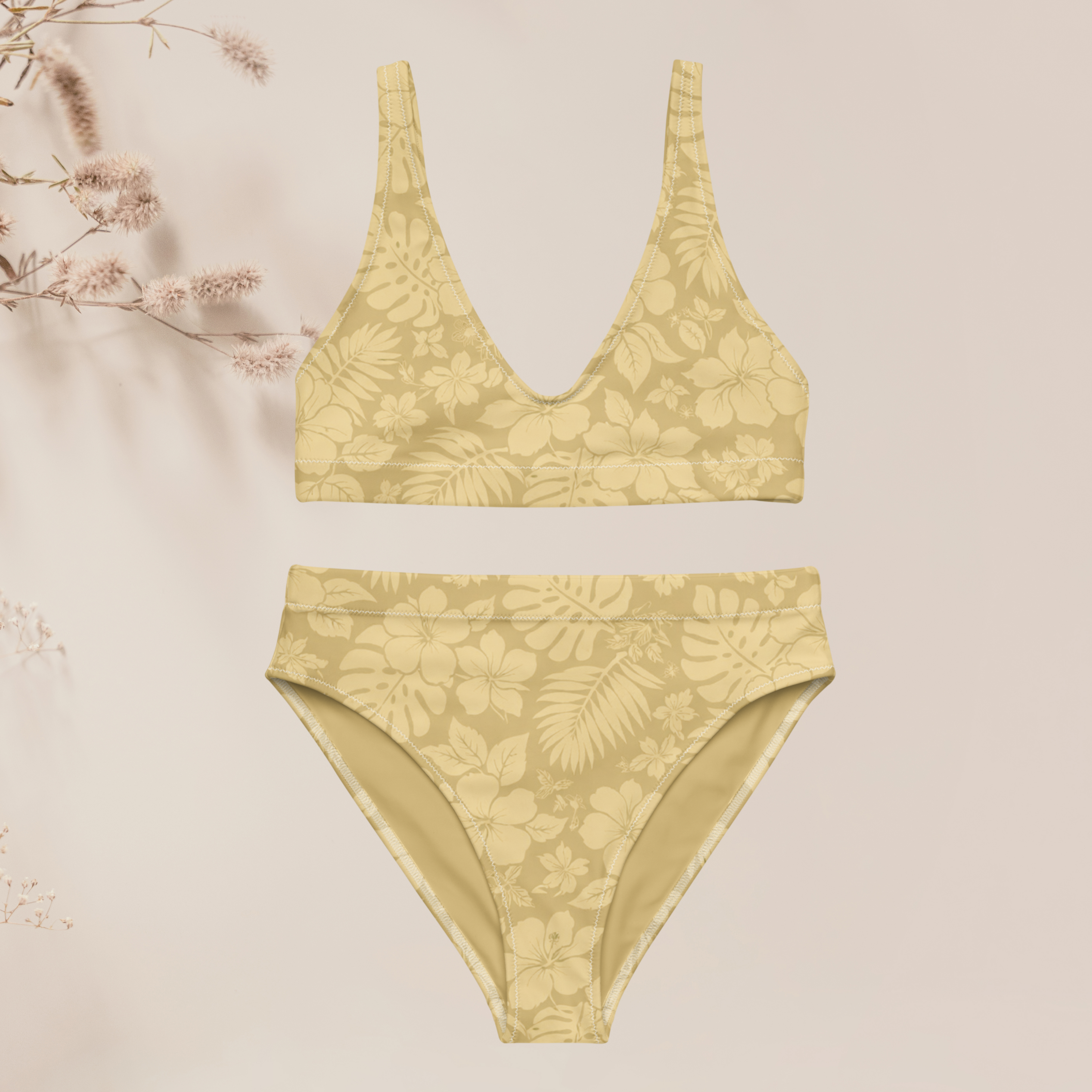 Bikini taille haute Moevai - Brown