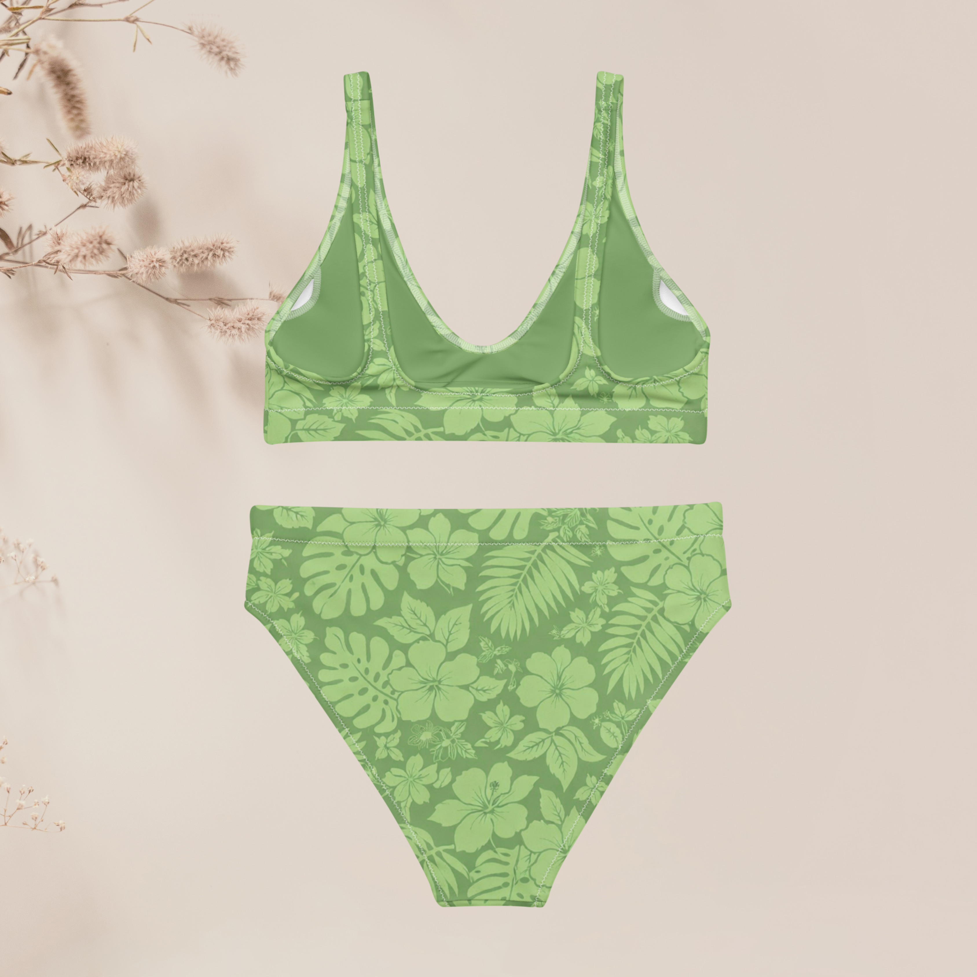 Bikini taille haute Moevai - Green