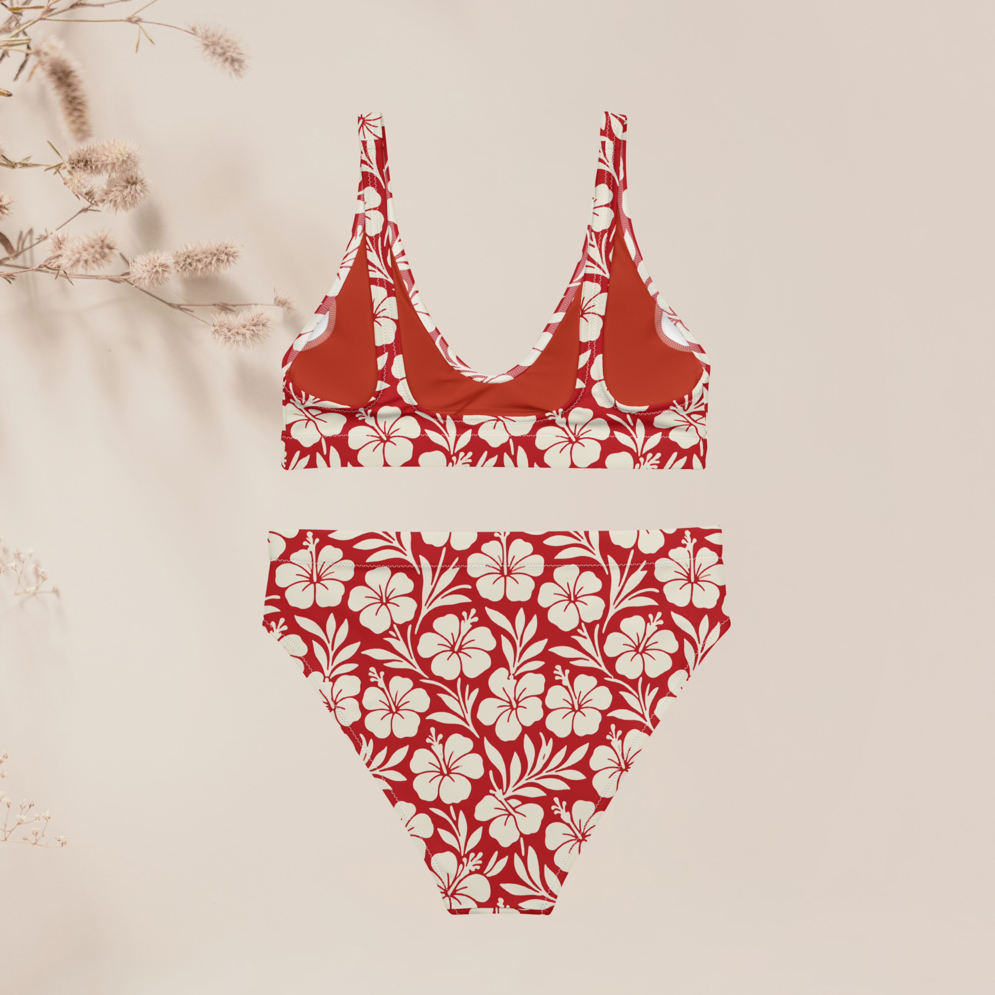 Bikini taille haute Moea - Red
