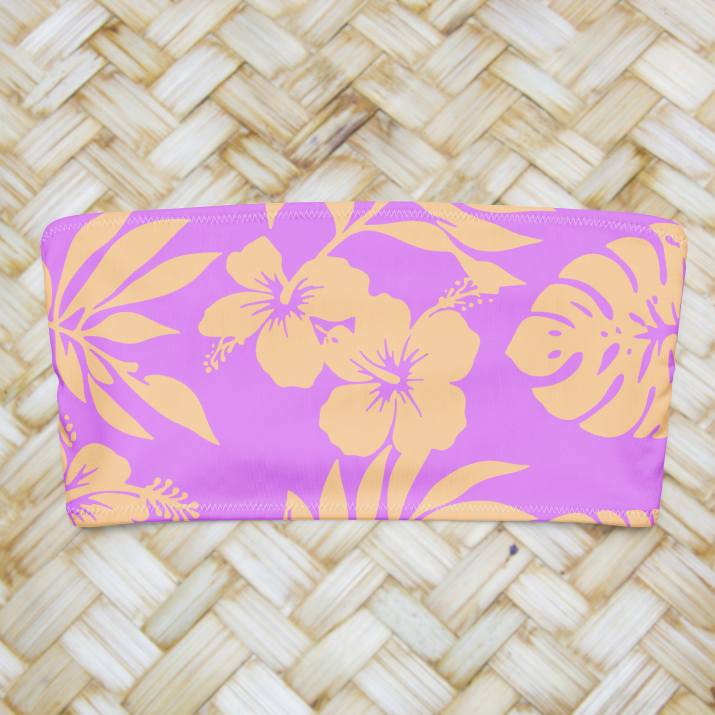 Strapless top Huahine - Pink Sky
