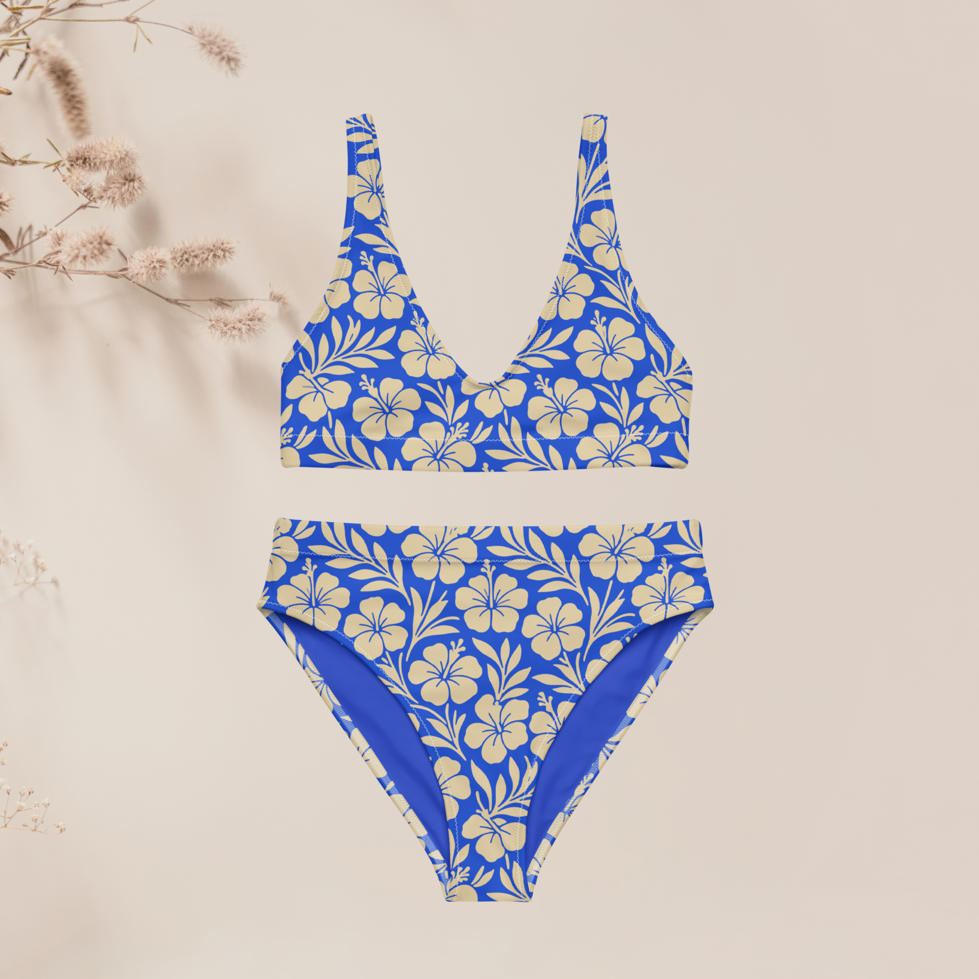 Bikini taille haute Moea - Blue