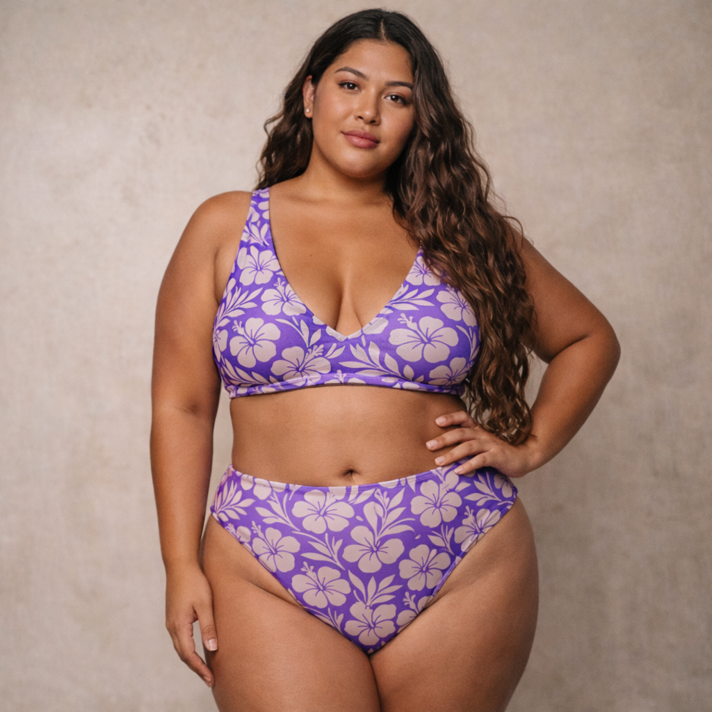 Bikini taille haute Moea - Purple
